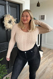 Cable Knit Bodysuit