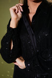 Sequin Oversized Shirt Dress