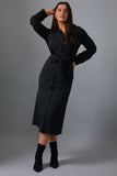 Button Up Belted Dress