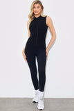 Built-In Bra Zip Front Sculpt and Control Unitard