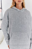 Fits Embroidered Knitted Co Ord Hoodie