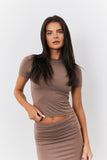 Sculpting Short Sleeve Crew Neck T-Shirt