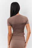 Sculpting Short Sleeve Crew Neck T-Shirt