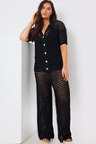 Crochet Wide Leg Co-Ord Trousers
