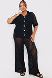 Crochet Wide Leg Co-Ord Trousers