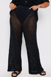 Crochet Wide Leg Co-Ord Trousers