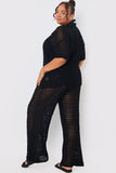 Crochet Wide Leg Co-Ord Trousers