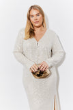 Sequin Button Front Top