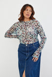 Floral Mesh T-Shirt
