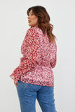 Ditsy Floral Frill Detail Blouse