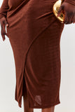 Acetate Wrap Skirt