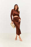 Acetate Wrap Skirt