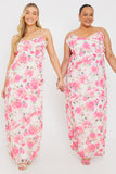 Printed Ruffle Cami Maxi Dress