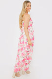 Printed Ruffle Cami Maxi Dress