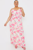 Printed Ruffle Cami Maxi Dress