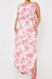 Printed Ruffle Cami Maxi Dress
