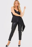 Satin Asymmetric Cami Top