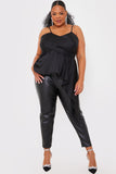 Satin Asymmetric Cami Top