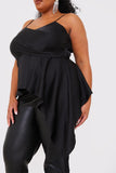 Satin Asymmetric Cami Top