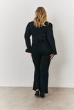 Cropped Wrap Blouse