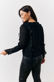 Ruffle Chiffon Blouse