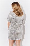 Silver Sequin T-Shirt