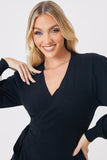 True Wrap Midi Dress