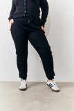 Brushed Rib Co Ord Slim Joggers
