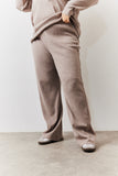Brushed Rib Flare Leg Co Ord Trouser