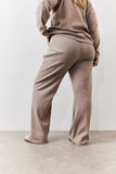 Brushed Rib Flare Leg Co Ord Trouser
