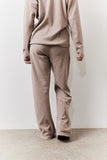 Brushed Rib Flare Leg Co Ord Trouser