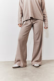 Brushed Rib Flare Leg Co Ord Trouser