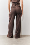 Brushed Rib Wide Leg Co Ord Trousers