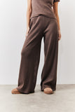 Brushed Rib Wide Leg Co Ord Trousers