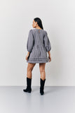 Black Check Mini Smock Dress