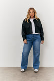 Cropped Pu Jacket