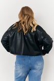 Cropped Pu Jacket