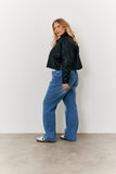 Cropped Pu Jacket