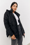 Quilted Boxy Fit Hooded Jacket