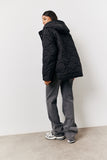 Quilted Boxy Fit Hooded Jacket
