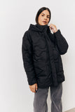 Quilted Boxy Fit Hooded Jacket