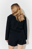 Cropped Brushed Blazer