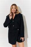 Cropped Brushed Blazer