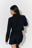 Cropped Brushed Blazer