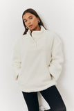 Borg Quarter Button Jacket