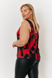 Abstract Scoop Camisole
