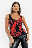 Abstract Scoop Camisole