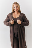 Brushed Rib Maxi Co Ord Cardigan