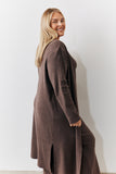 Brushed Rib Maxi Co Ord Cardigan