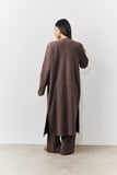 Brushed Rib Maxi Co Ord Cardigan